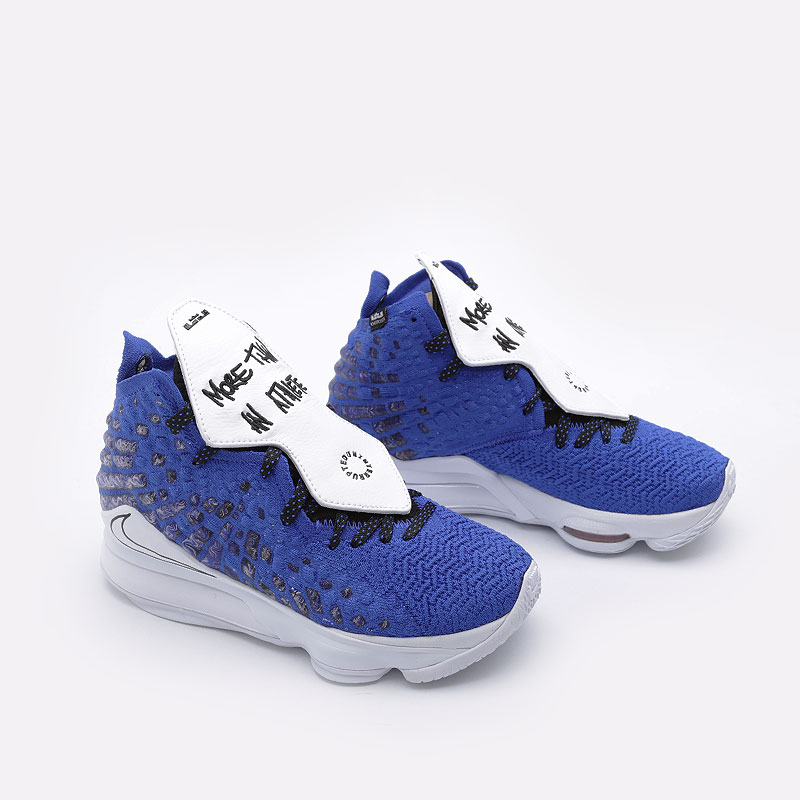  синие баскетбольные кроссовки Nike Lebron XVII MTAA CT3464-400 - цена, описание, фото 2